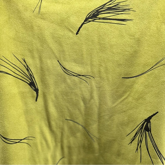 Robert Kitchens Faux Suede Jacket with Natural Print in Green and Black - Small - Picture 7 of 7